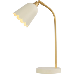 Scalloped Cream Table Lamp