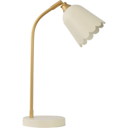 Scalloped Cream Table Lamp - thumbnail 4