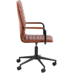 Florence Winslow Vintage Brandy Swivel Desk Chair with Adjustable Height - thumbnail 4
