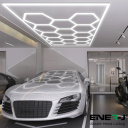 ENER-J CCT 600W 6000K 14 Hexagon Designer Showroom Light - thumbnail 4