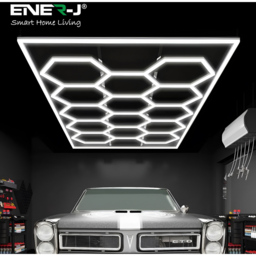 ENER-J CCT 600W 6000K 14 Hexagon Designer Showroom Light - thumbnail 2