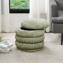 Mila Ottoman Stool Green - thumbnail 2
