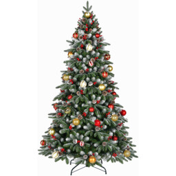 Green Beaumont Flocked Fir Artificial Christmas Tree 7ft - thumbnail 1