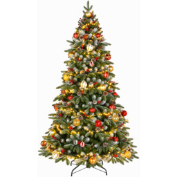 Green Beaumont Flocked Fir Artificial Christmas Tree 7ft - thumbnail 3