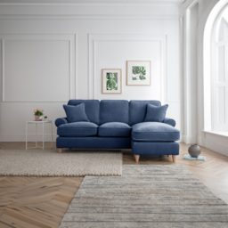 The Victoria 3 Seater Navy Right Hand Chaise Sofa - thumbnail 4