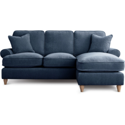 The Victoria 3 Seater Navy Right Hand Chaise Sofa - thumbnail 2