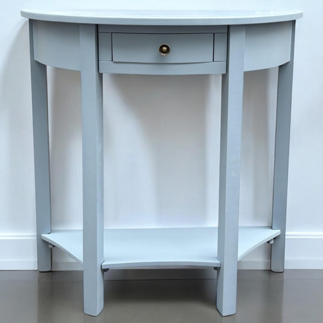 Acacia Home Blue Single Drawer Wide Side Table - image 1