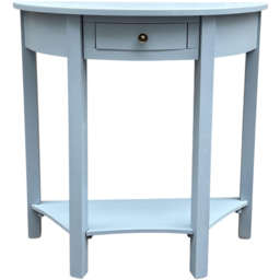 Acacia Home Blue Single Drawer Wide Side Table - thumbnail 2