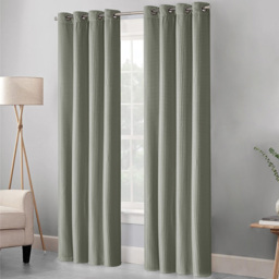Velosso Waffle Sage Blackout Curtains 229 x 168cm
