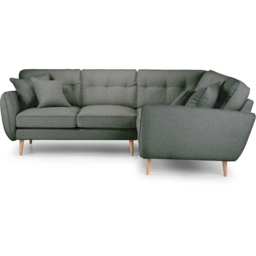 Opry Faro 4 Seater Button Back Slate Corner Sofa - thumbnail 3