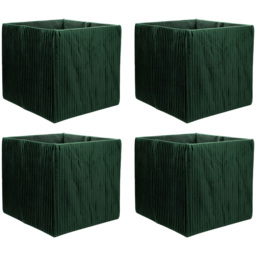 Homebase Pleated Evergreen Cube Storage Insert 4 Pack - thumbnail 1