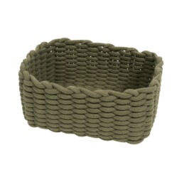 Set of 3 Woven Rope Baskets Olive - thumbnail 4