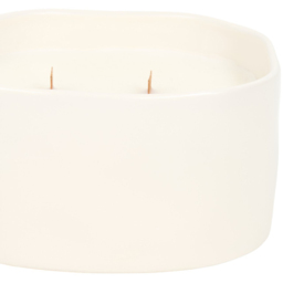 Dimpled Crackle Wick Candle Neutral - thumbnail 4