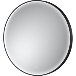 nuie Black Framed LED Touch Sensor Mirror 800mm - thumbnail 1