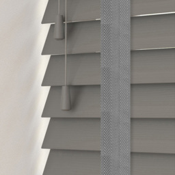 Caecus Faux Wood Tape Venetian Blind Dark Grey 105 x 200cm