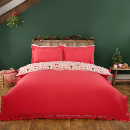Timeless Christmas Duvet Set Red Superking - thumbnail 2