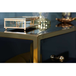 Birlea Fenwick 2 Drawer Black Bedside Table - thumbnail 4