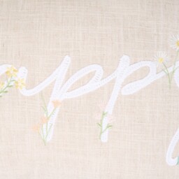 Spring Embroidered Cushion Light Pink - thumbnail 2