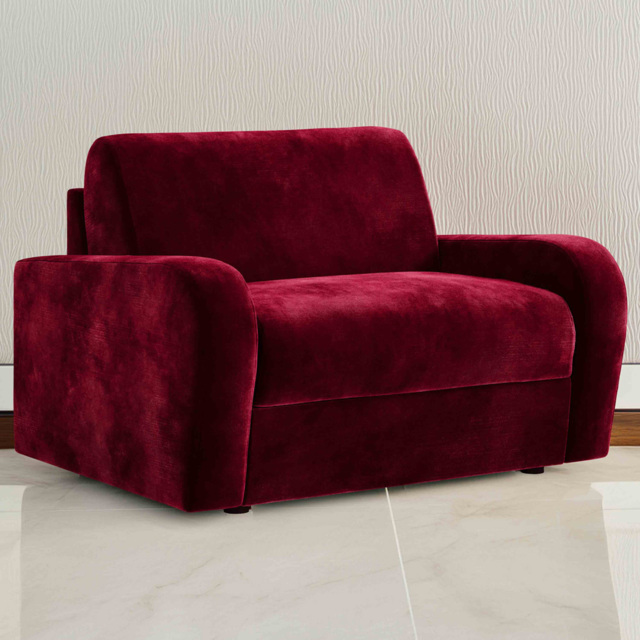 Jay-Be Deco Luxe Velvet Shiraz Snuggler Sofa Bed with e-Sprung Mattress - image 1