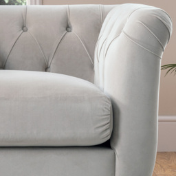 Chalk Velvet Armchair - thumbnail 2