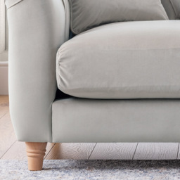 Chalk Velvet Armchair - thumbnail 3