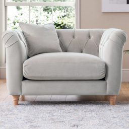 Chalk Velvet Armchair