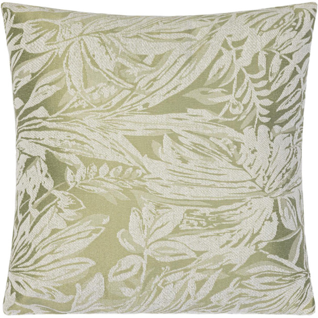 Alan Symonds Chenille Green Botanic Cushion with Polyester Filled Pad 45 x 45cm 4 Pack