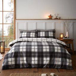 Finlay Check Duvet Set - Superking - thumbnail 1