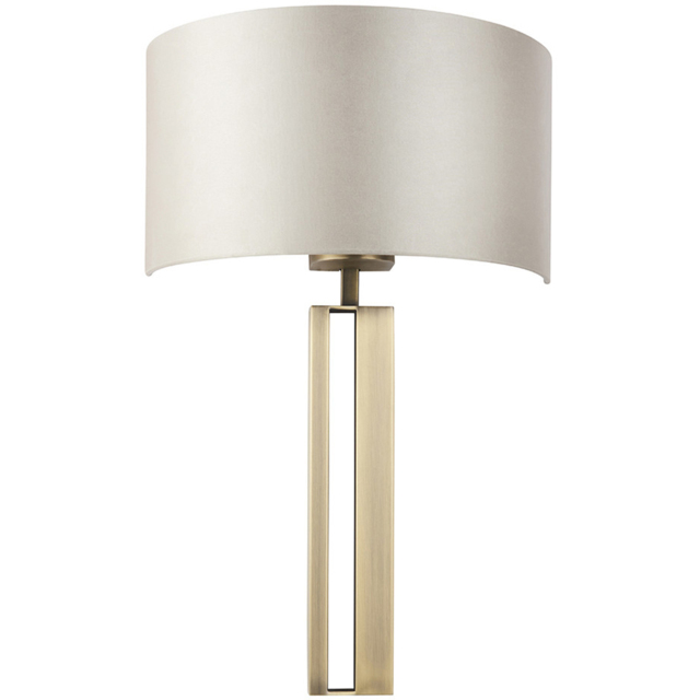 Merano Macerata Antique Brass and Mink Wall Lamp - image 1