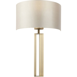 Merano Macerata Antique Brass and Mink Wall Lamp - thumbnail 3