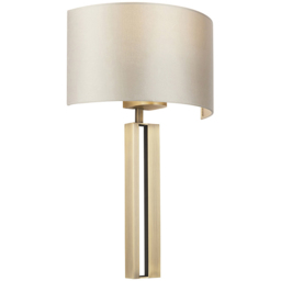 Merano Macerata Antique Brass and Mink Wall Lamp - thumbnail 4