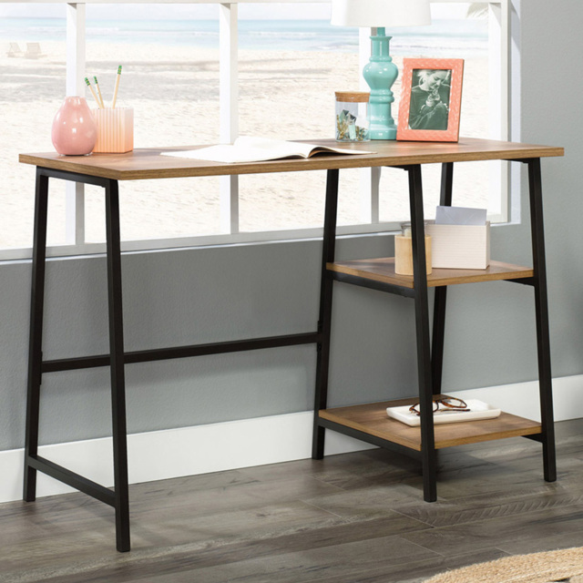 Teknik Office Industrial Style Sindoori Mango Finish Bench Desk Brown - image 1