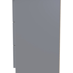Crowndale Milan 3 Drawer Dusk Grey Bedside Table - thumbnail 4