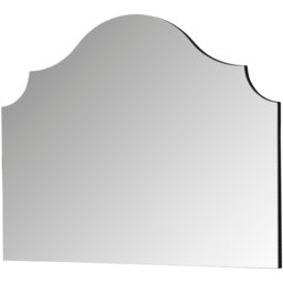 Yearn Precious Black Arch Overmantle Mirror 70 x 90cm
