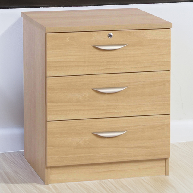 R White Cabinets Brown 3 Drawer Storage Chest - image 1