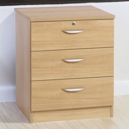 R White Cabinets Brown 3 Drawer Storage Chest - thumbnail 1