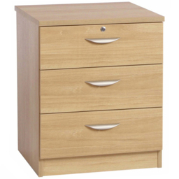 R White Cabinets Brown 3 Drawer Storage Chest - thumbnail 2