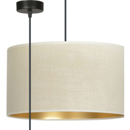 Emibig Hilde White Shade Black E27 LED Pendant Lamp - thumbnail 3