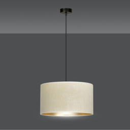 Emibig Hilde White Shade Black E27 LED Pendant Lamp - thumbnail 4