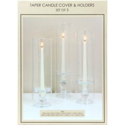 Taper Candle Cover and Holder 3 Pack - thumbnail 3