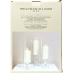 Taper Candle Cover and Holder 3 Pack - thumbnail 4