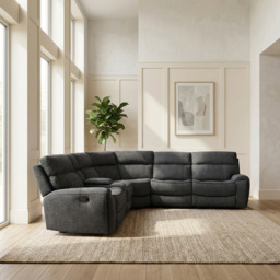 Cancun Grey 5 Seater Corner Sofa - thumbnail 3