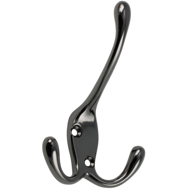 Nickel 3 Pronged Coat Hook