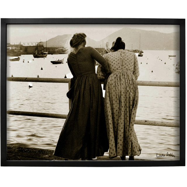 Laura Ashley Harbour Archive Fashion Photography Black Frame Wall Art 40 x 50cm - image 1