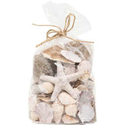 Decorative Shells in Net Bag Natural - thumbnail 1