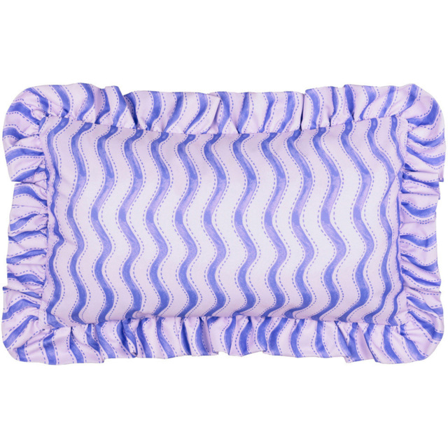 Furn Summer Solstice Wiggly Stripe Blue Cushion 30 x 50cm - image 1