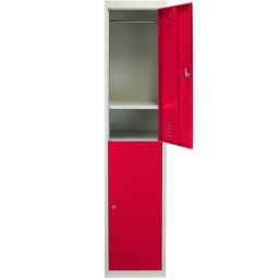 Monstershop 2 Door Red Metal Storage Locker 3 Pack - thumbnail 4
