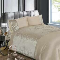 Rapport Home Super King Natural Velvet Duvet Set