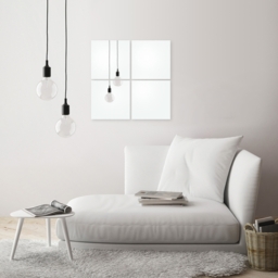 Set of 4 Unframed Square Wall Mirrors - thumbnail 2