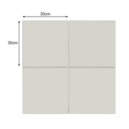 Set of 4 Unframed Square Wall Mirrors - thumbnail 4